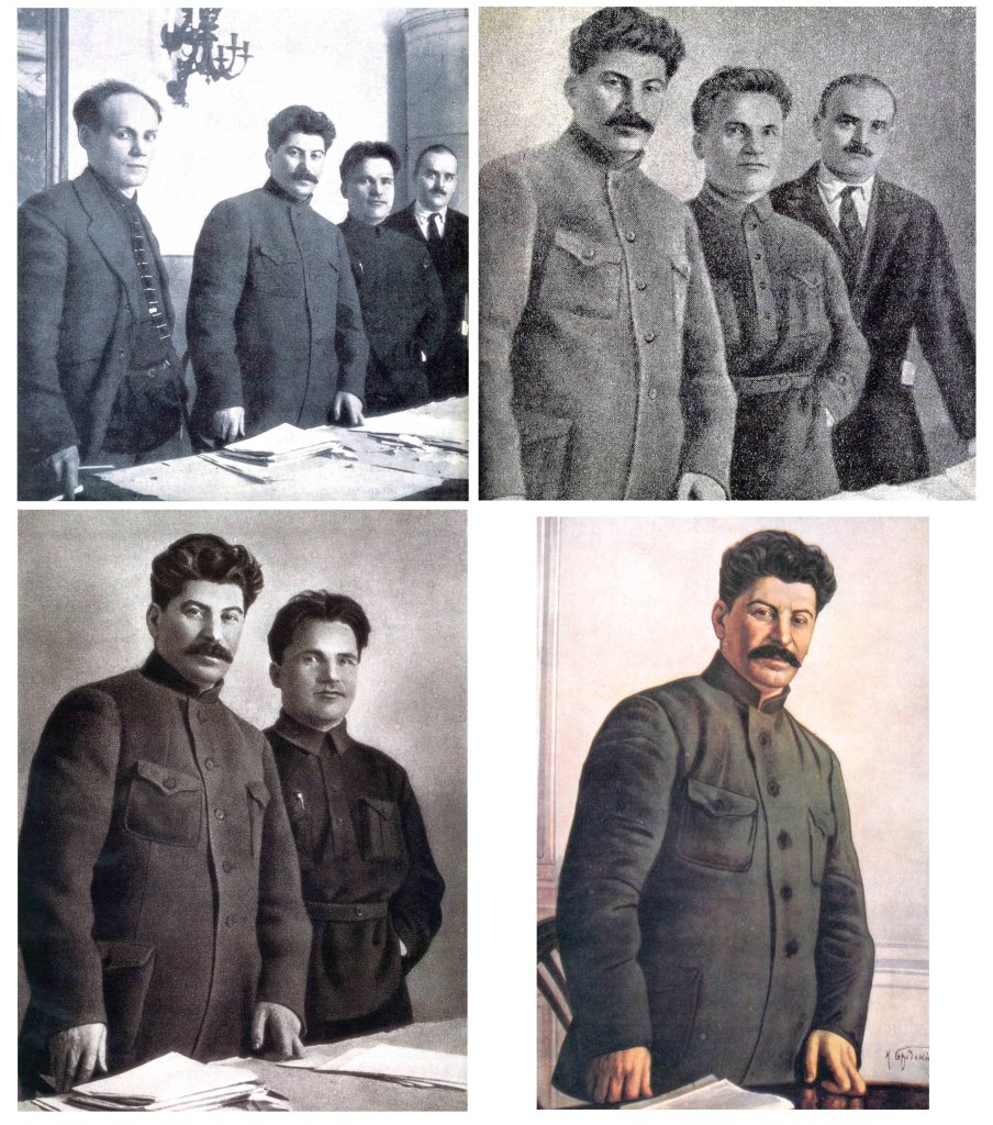 Historical deepfake examples - Stalin removing political enemies from photos