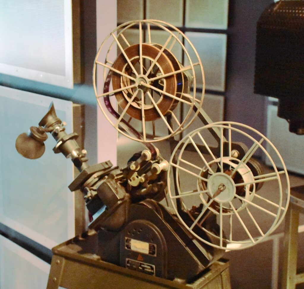 Moviola Model D video editing machine