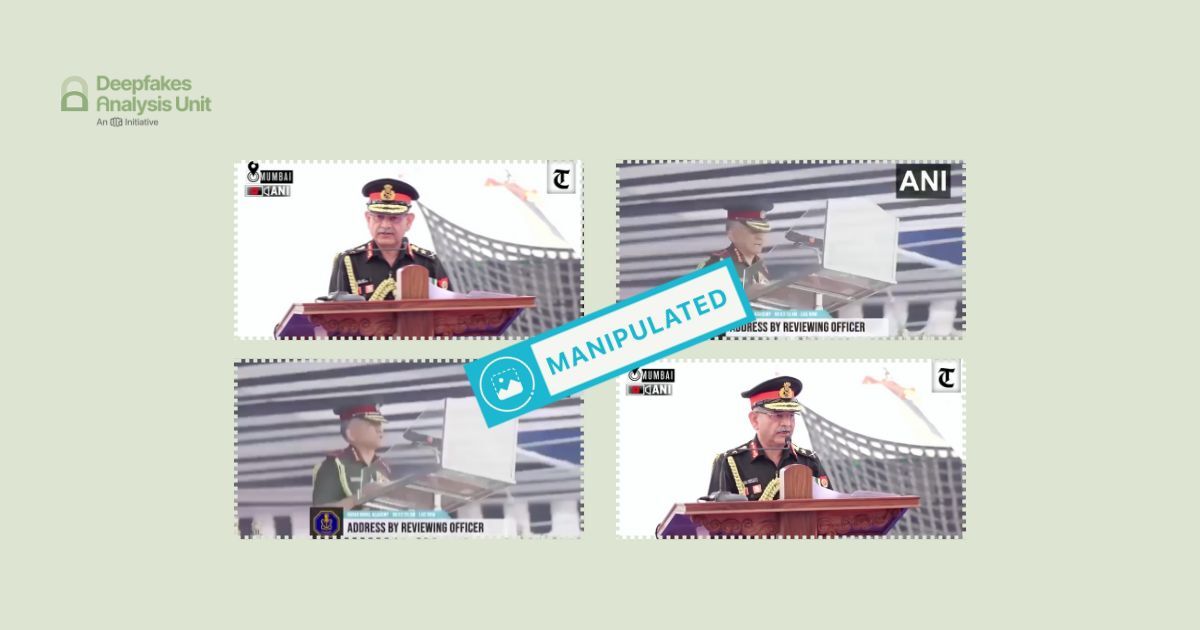 Videos of India’s Chief of Defence Staff Anil Chauhan, Army Chief Upendra Dwivedi Claiming That India Has Ceded Territory to China Are Fake